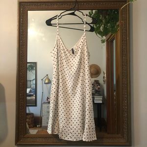 Black and white polka dot sundress
